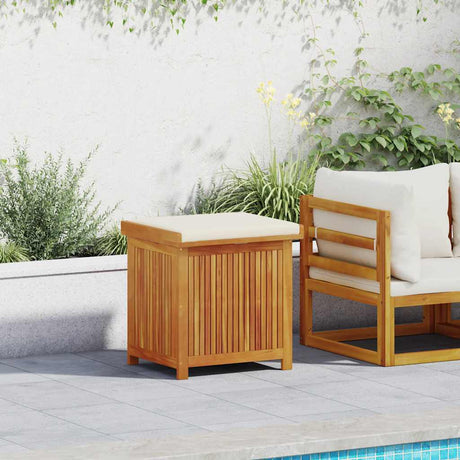 Vidaxl kussenbox voor buiten 60x50x61 cm massief acaciahout