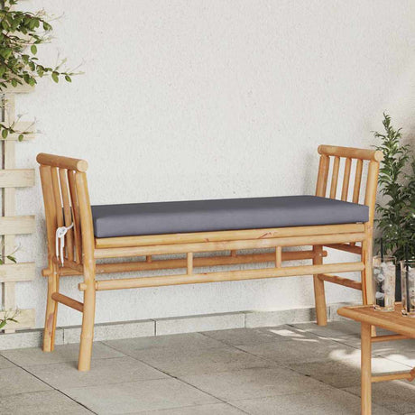 Vidaxl tuinbank 2 -seater 110 x 38 x 65cm bamboe bruin rechthoekig