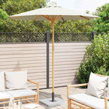 Vidaxl tuinparasol crème wit ø 270 x 260 cm bamboe