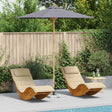Vidaxl tuinparasol ø 240 x 260 cm bamboe rond donkergrijs