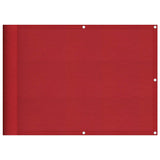 Vidaxl balkonscherm rood 75x800 cm 100% polyester oxford