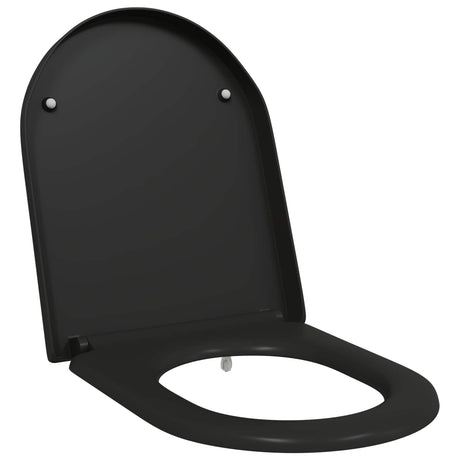 Vidaxl toiletzitting zwart 49 x 36 x 4 cm duroplast
