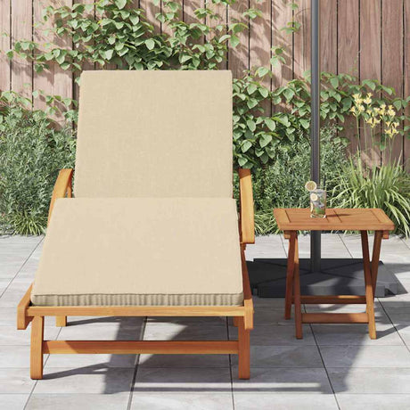 Vidaxl ligstoel 2 st massief acaciahout beige