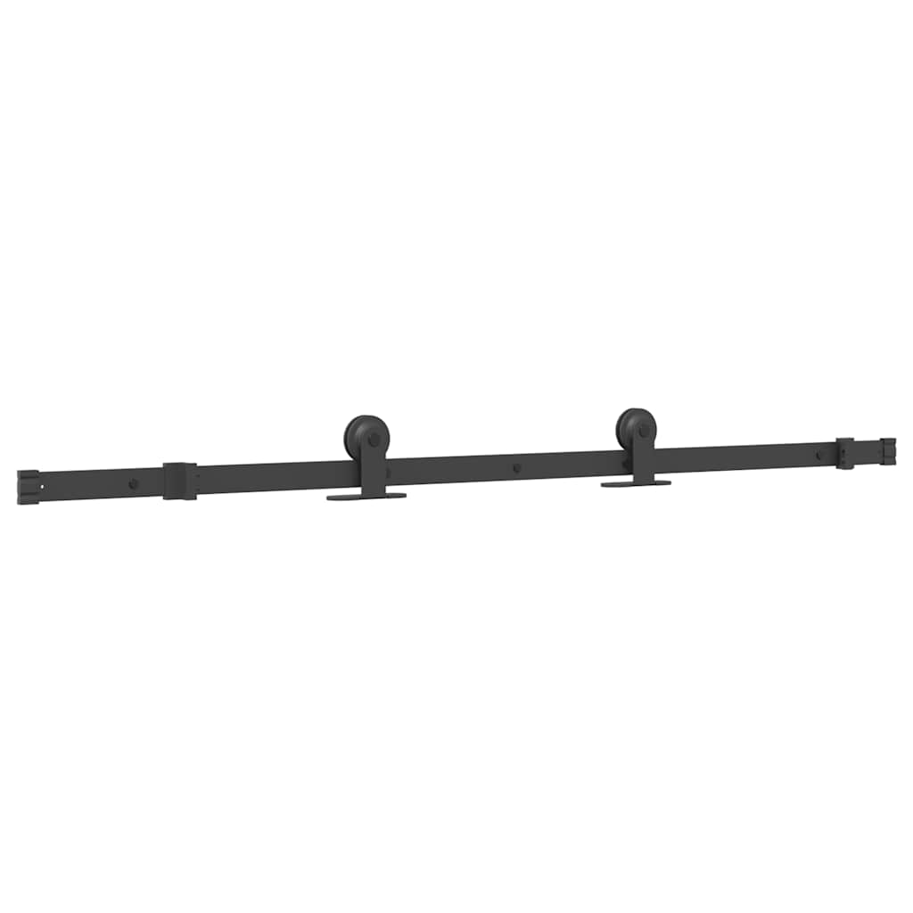 Vidaxl schuifdeur met beslag 76x205 cm gehard glas en aluminium