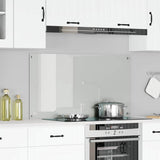 Vidaxl keuken spatscherm doorzichtig 120 x 60 cm gehard glas
