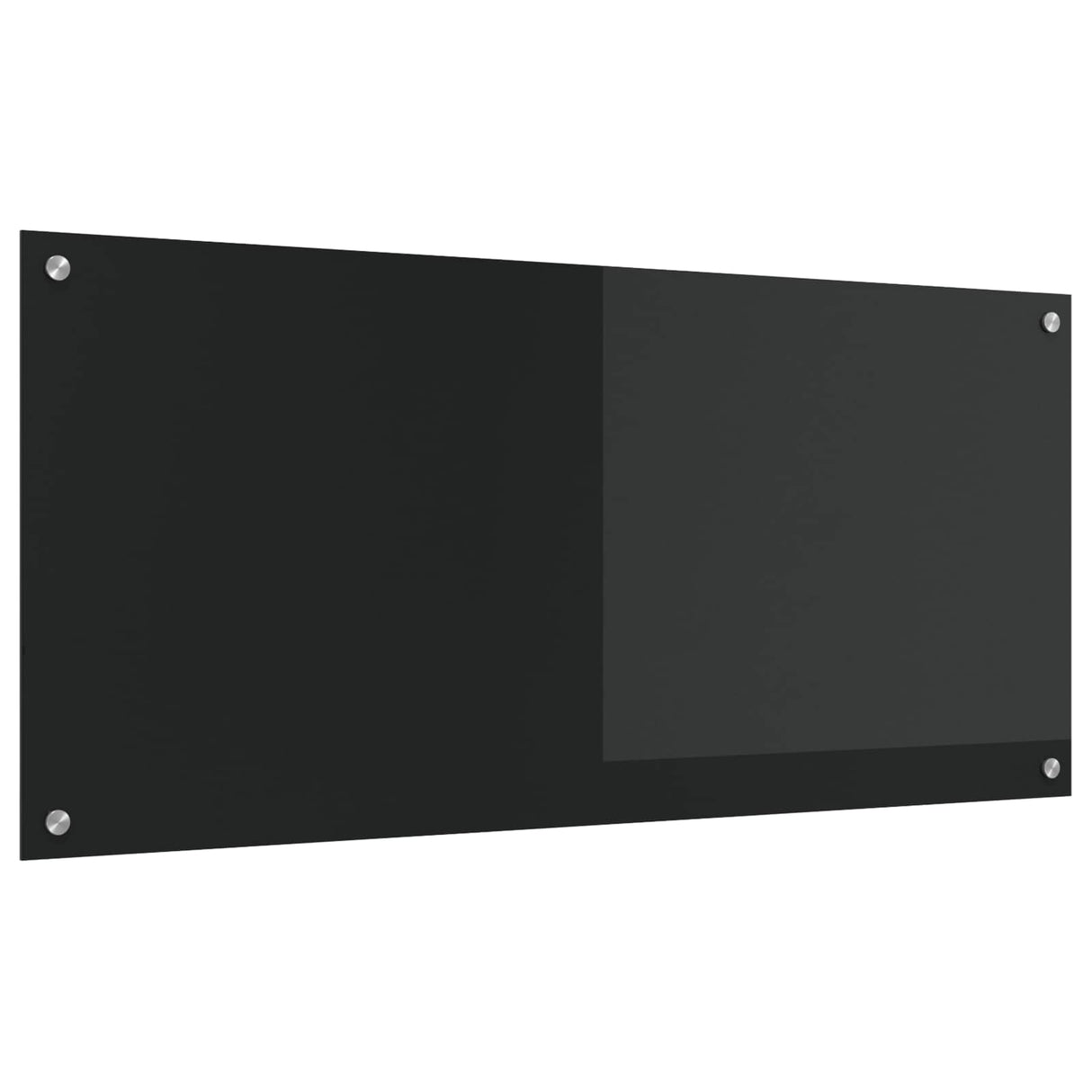 Vidaxl keuken spatscherm zwart 110 x 50 cm gehard glas