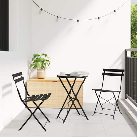 Vidaxl tuin opvouwbare stoel 2 st antraciet metaal