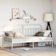 Vidaxl bedframe voor een daybed wit 100 x 200 cm gepoedercoat staal