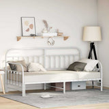 Vidaxl bedframe voor een daybed wit 100 x 190 cm gepoedercoat staal