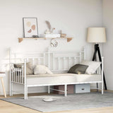 Vidaxl bedframe voor een daybed wit 75 x 190 cm staal
