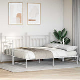 Vidaxl bedframe voor een daybed wit 100 x 190 cm staal