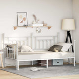 Vidaxl bedframe voor een daybed wit 107 x 203 cm staal