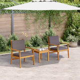 Vidaxl tuinstoel 2 st antraciet massief acaciahout