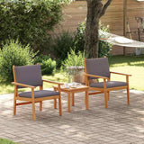 Vidaxl tuinstoel 2 st antraciet massief acaciahout
