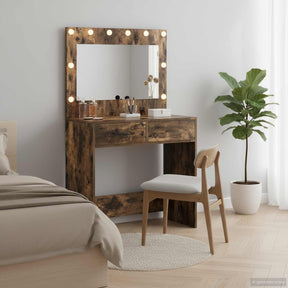 Vidaxl plafondtafel gerookt eiken 78,5 x 41 x 135 cm bewerkt hout