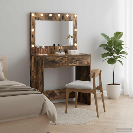 Vidaxl plafondtafel gerookt eiken 78,5 x 41 x 135 cm bewerkt hout