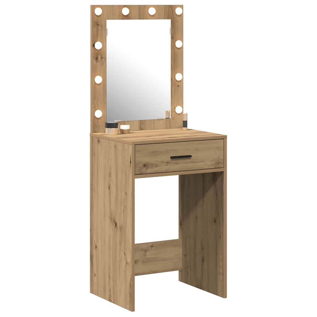 Vidaxl plafondtafel artisan eiken 50 x 41 x 135 cm bewerkt hout