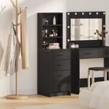 Vidaxl highboard zwart eiken 40 x 41 x 135 cm bewerkt hout