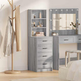 Vidaxl highboard grijs sonoma 40 x 41 x 135 cm bewerkt hout