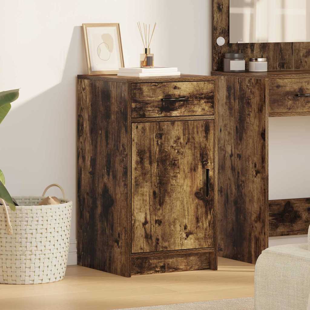 Vidaxl dressoir gerookt eiken 40 x 40,5 x 75 cm bewerkt hout