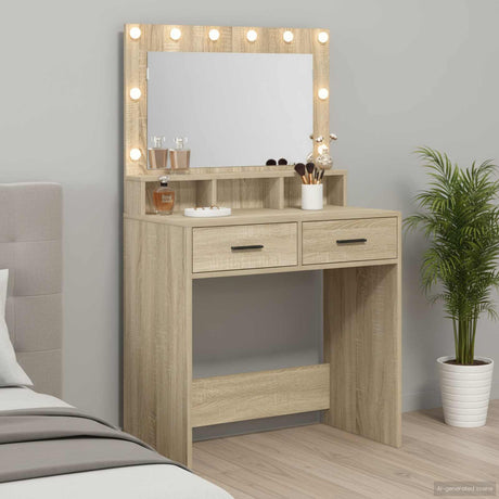 Vidaxl plafondtafel sonoma eiken 79 x 41 x 135 cm bewerkt hout