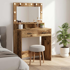 Vidaxl plafondtafel oudhout 79 x 41 x 135 cm bewerkt hout