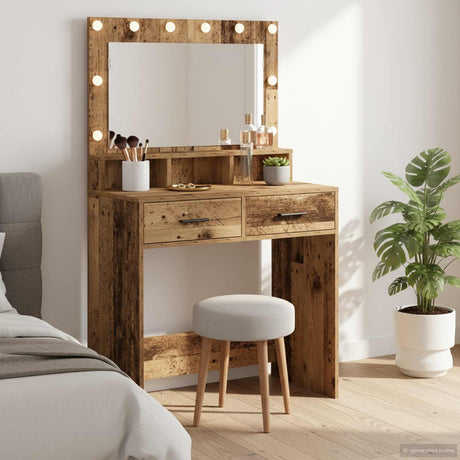 Vidaxl plafondtafel oudhout 79 x 41 x 135 cm bewerkt hout