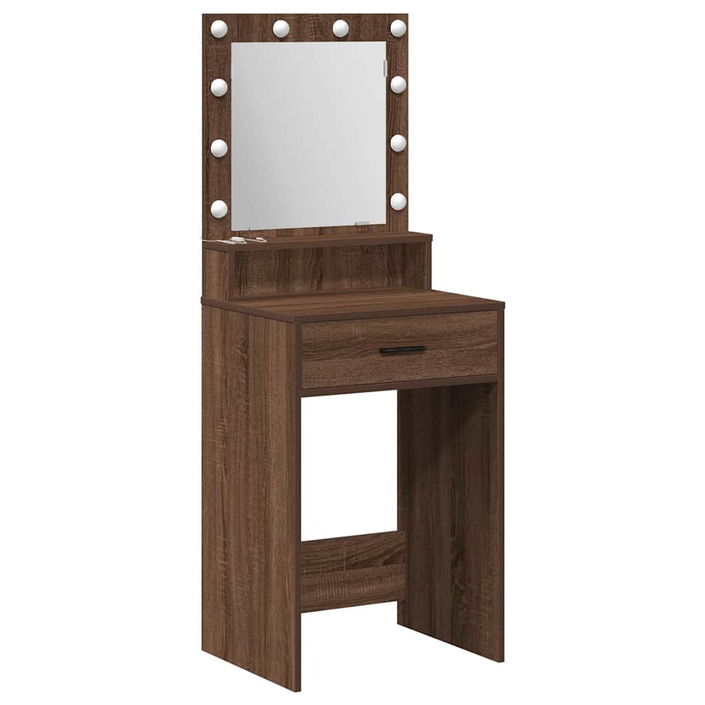 Vidaxl plafondtafel bruin eiken 50 x 41 x 135 cm bewerkt hout
