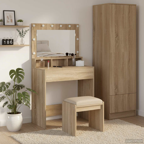 Vidaxl plafondtafel sonoma eiken 75,5 x 41 x 135 cm bewerkt hout