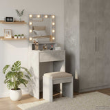 Vidaxl plafondtafel beton grijs 50 x 41 x 135 cm bewerkt hout
