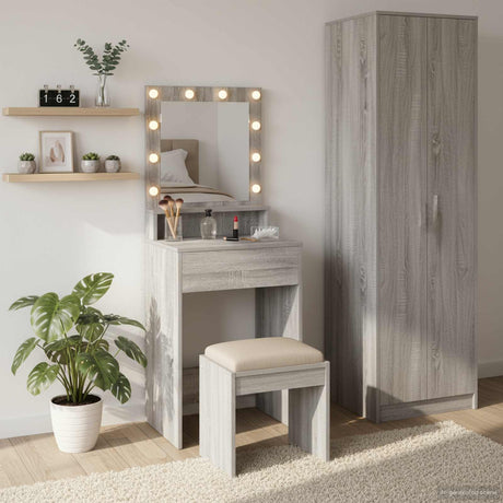Vidaxl plafondtafel grijs sonoma 50 x 41 x 135 cm bewerkt hout