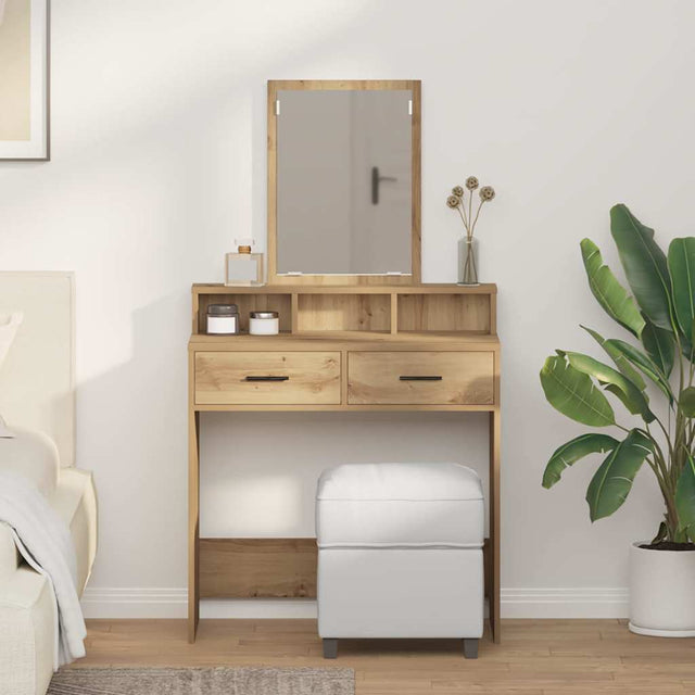 Vidaxl plafondtafel artisan eiken 79 x 41 x 140 cm bewerkt hout