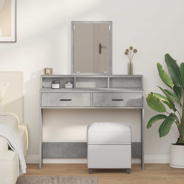 Vidaxl plafondtafel beton grijs 100 x 41 x 140 cm bewerkt hout