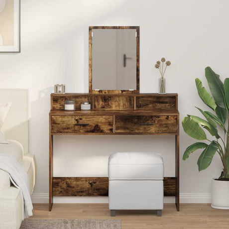 Vidaxl plafondtafel gerookt eiken 100 x 41 x 140 cm bewerkt hout