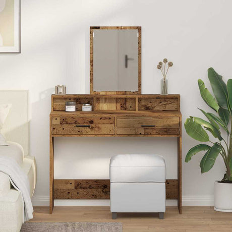 Vidaxl plafondtafel oudhout 100 x 41 x 140 cm bewerkt hout
