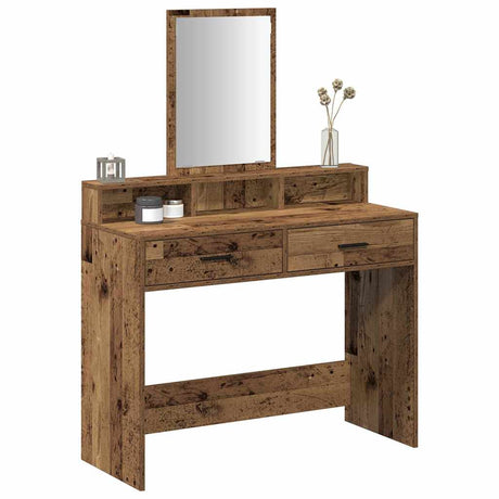 Vidaxl plafondtafel oudhout 100 x 41 x 140 cm bewerkt hout