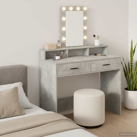 Vidaxl plafondtafel grijs 100 x 41 x 140 cm bewerkt hout