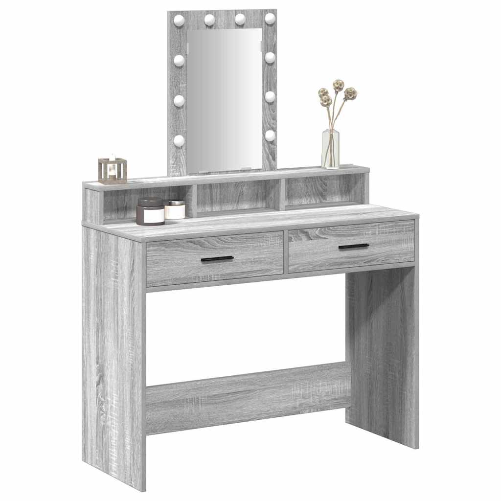 Vidaxl plafondtafel grijs 100 x 41 x 140 cm bewerkt hout