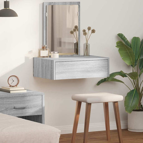 Vidaxl plafondtafel grijs 60 x 40 x 70 cm bewerkt hout