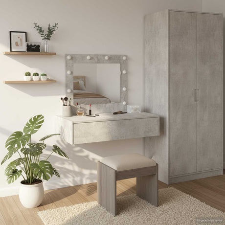 Vidaxl plafondtafel grijs 83 x 40 x 70 cm bewerkt hout