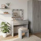 Vidaxl plafondtafel grijs 83 x 40 x 70 cm bewerkt hout