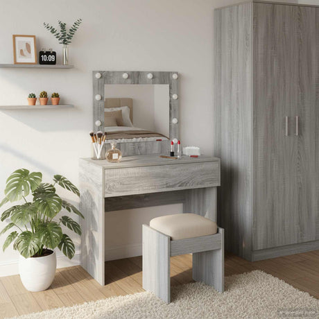 Vidaxl plafondtafel grijs 83 x 40 x 70 cm bewerkt hout