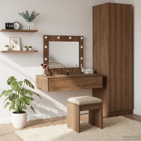 Vidaxl plafondtafel bruin 83 x 40 x 70 cm bewerkt hout