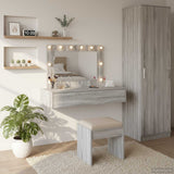 Vidaxl plafondtafel grijs 100 x 40 x 70 cm bewerkt hout