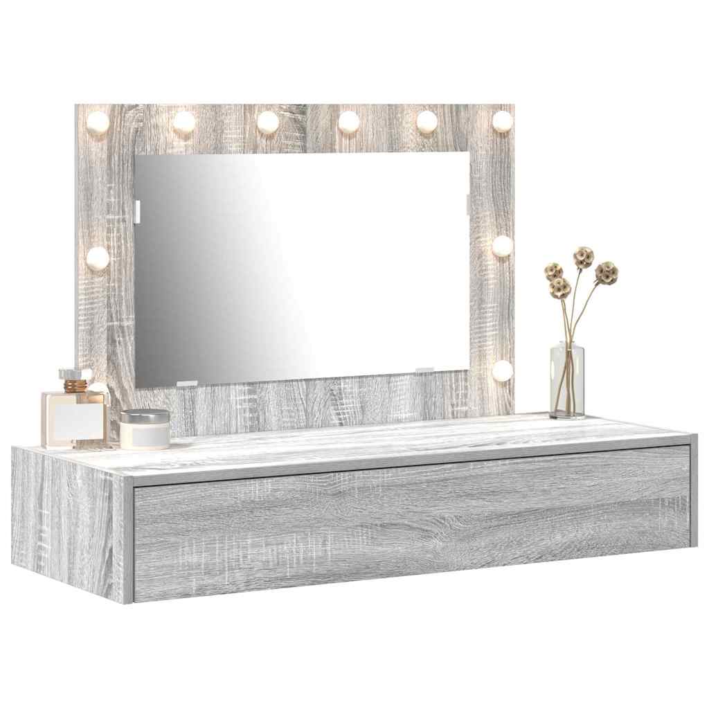 Vidaxl plafondtafel grijs 100 x 40 x 70 cm bewerkt hout