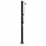 Vidaxl buitenzonne-douche zwart 217 cm pvc en aluminium