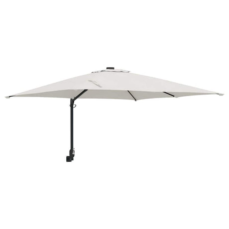 Vidaxl tuinparasol zand 248,5 x 247,5 x 160 cm polyester en staal