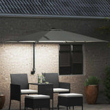 Vidaxl tuinparasol zand 248,5 x 247,5 x 160 cm polyester en staal