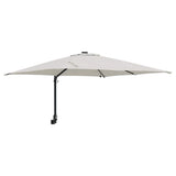 Vidaxl tuinparasol zand 248,5 x 247,5 x 160 cm polyester en staal