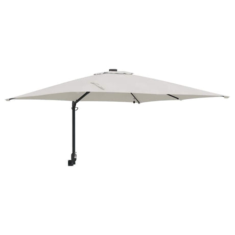 Vidaxl tuinparasol zand 248,5 x 247,5 x 160 cm polyester en staal